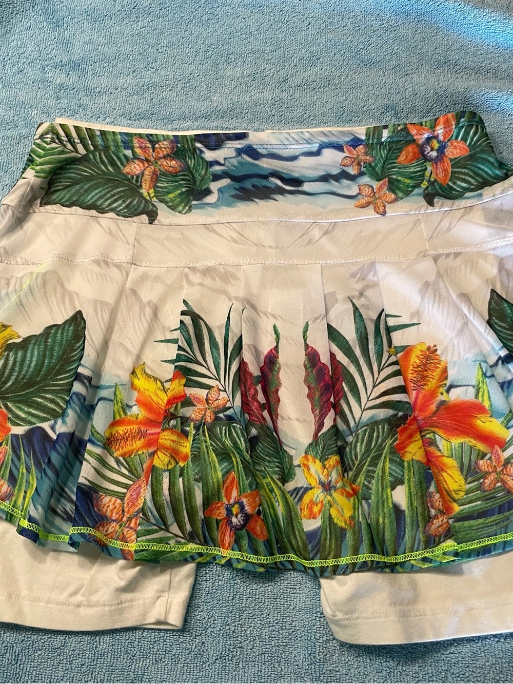Tommy Bahama Mesh Skirt with White Shorts.